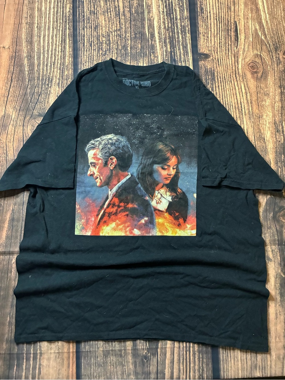 Doctor Who Graphic Short-Sleeve Tee with Illustrated Portrait